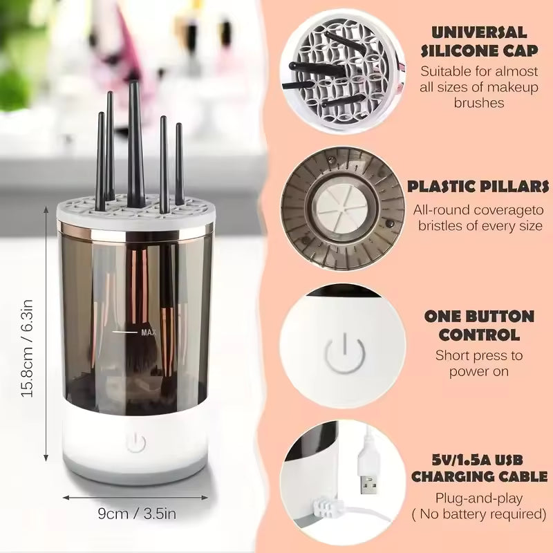 Rechargeable Makeup Brush CleanerAutomatic Brush Washer